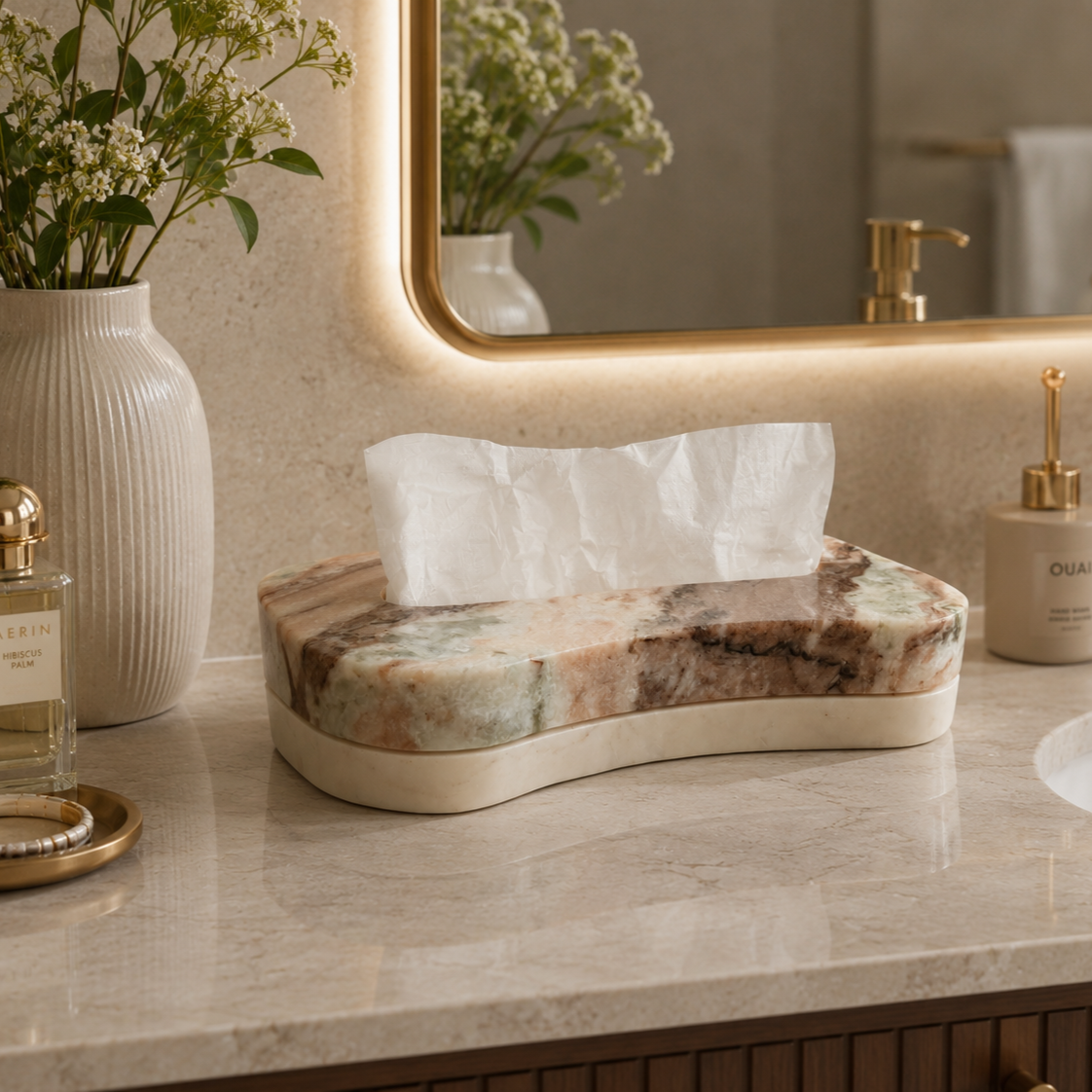 Marble Tissue Holder