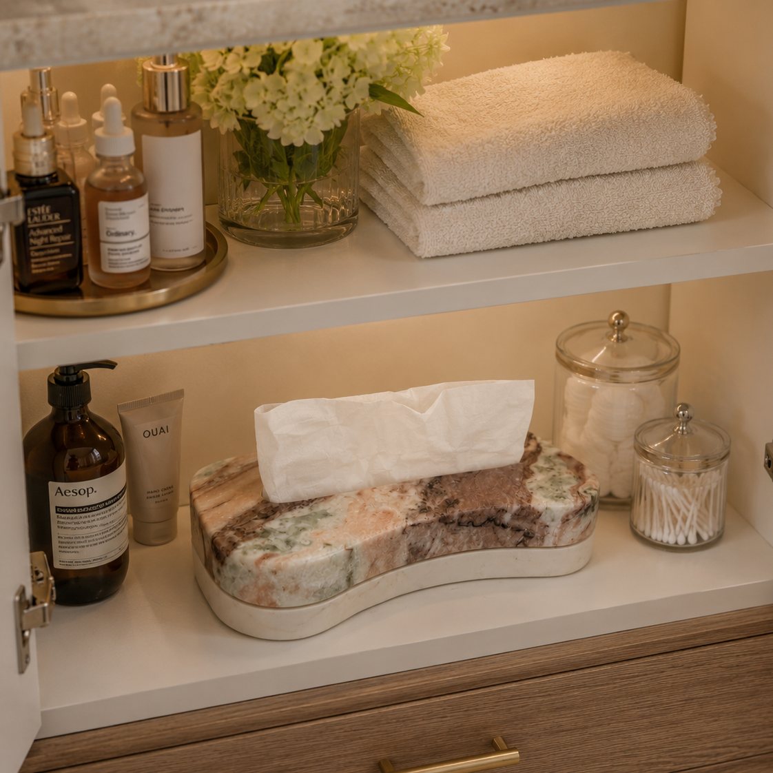 Luxury Marble Tissue Box Holder | Marble Tissue Holder | Bathroom Decor | Vanity Organizer | Housewarming Gift | Home Decor - Image 3
