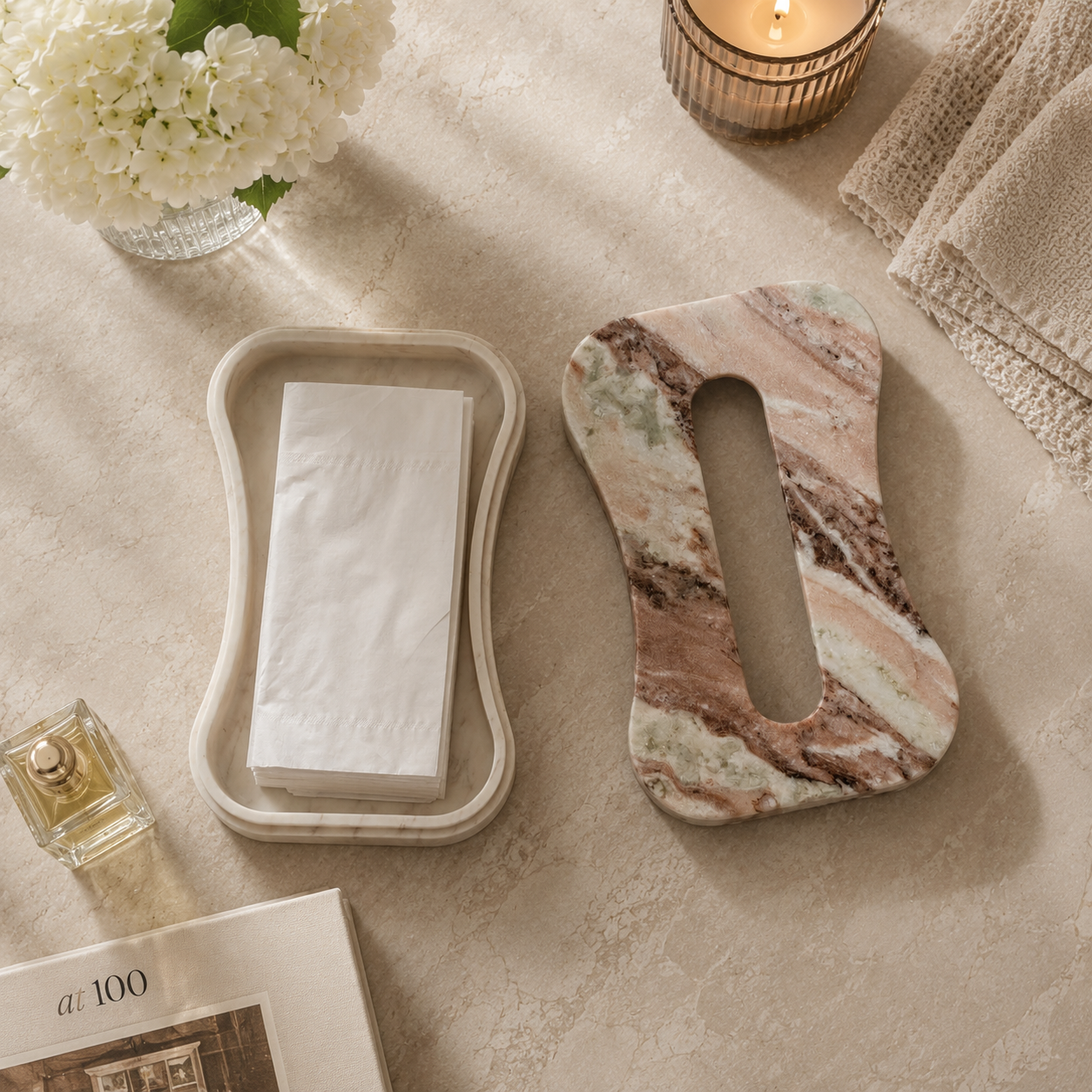 Luxury Marble Tissue Box Holder | Marble Tissue Holder | Bathroom Decor | Vanity Organizer | Housewarming Gift | Home Decor - Image 6