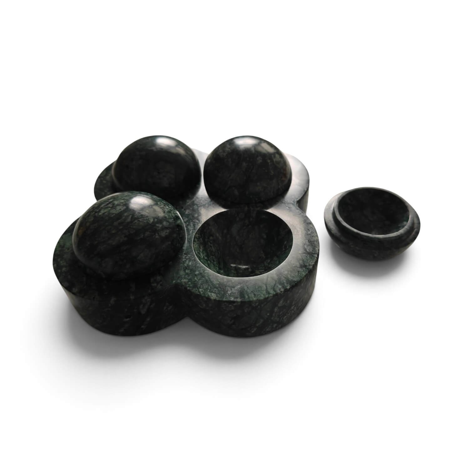 CLover Green Marble Pill Box – 4-Compartment Medicine Organizer - Image 7